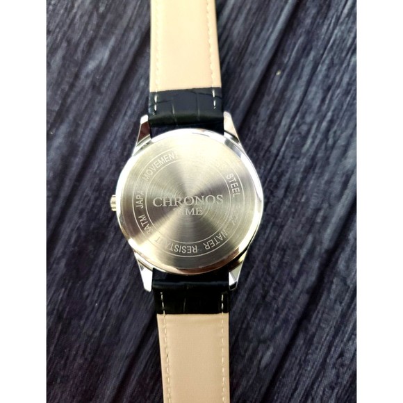 Chronos Tuxedo Roman Satin Sunburst Silver Dial Mens T Cocktail Time Watch NIB - Picture 7 of 7